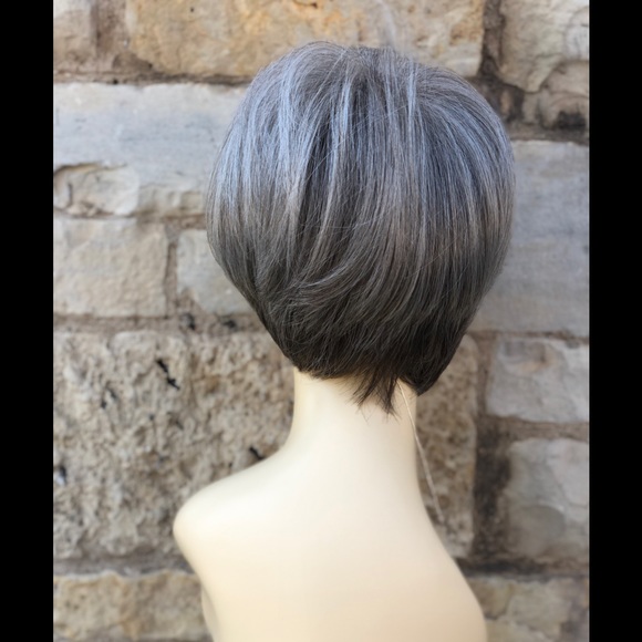 Short Grey Pixie Bob Wig Hairuwear Quality main image 5